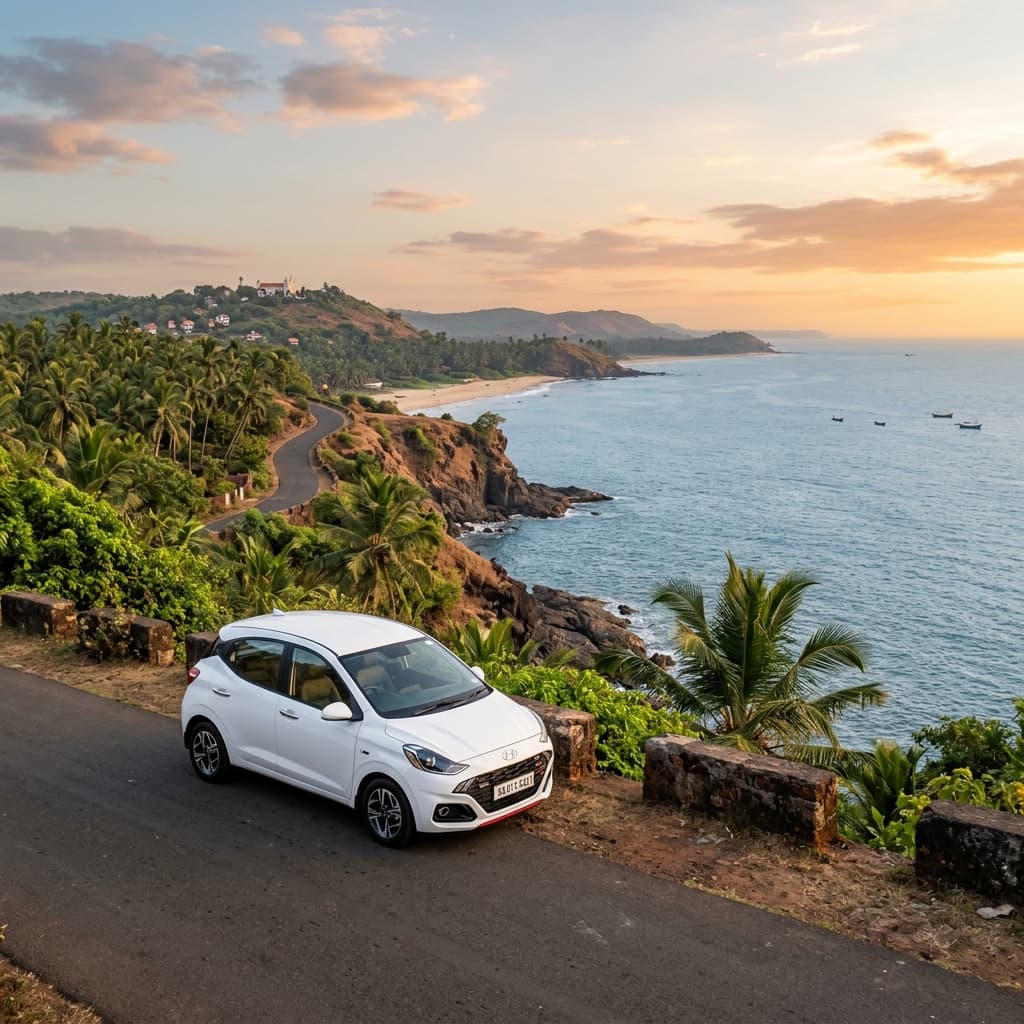 Hyundai i10 Grand (Manual) self drive rental in Goa
