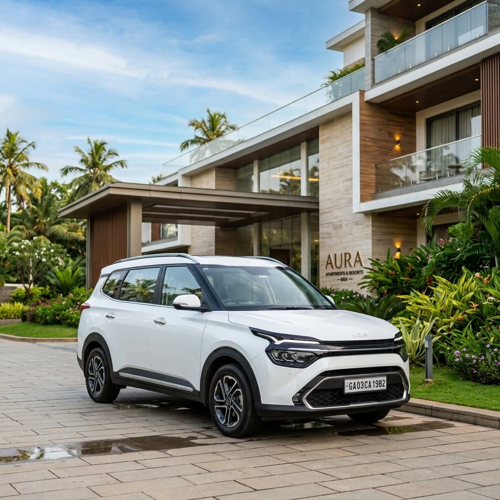 Kia Carens (Manual) self drive rental in Goa