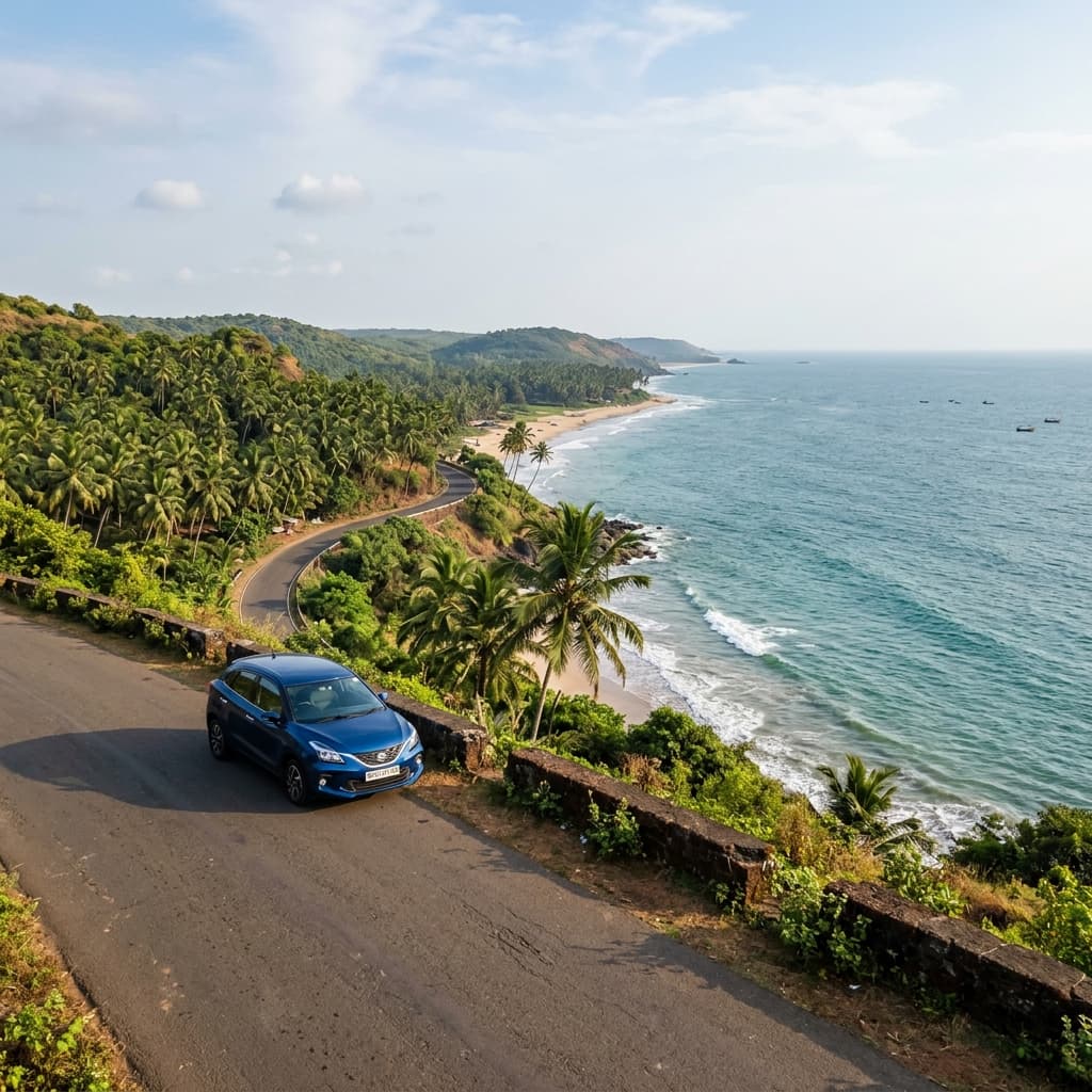 Maruti Baleno (Manual) self drive rental in Goa