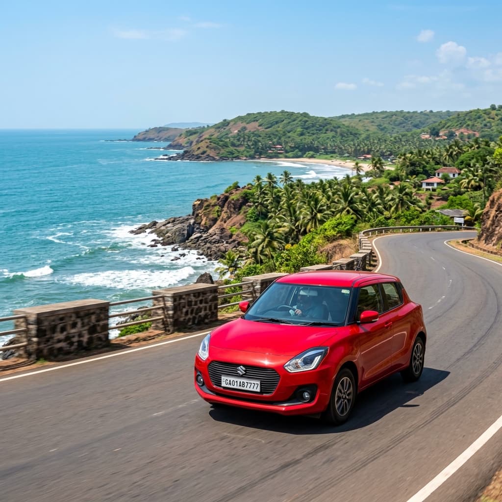 Maruti Swift (Manual) self drive rental in Goa