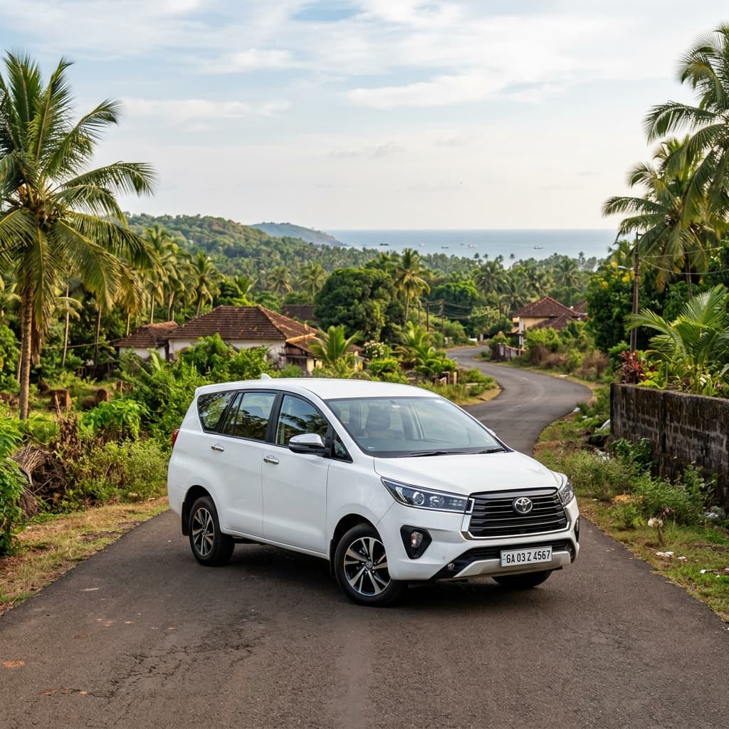 Toyota Innova Crysta (Manual) self drive rental in Goa